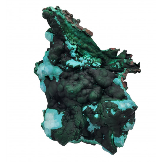 Malachite and chrysocolla
