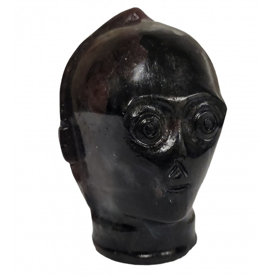 C-3PO head anthophyllite-garnet star wars