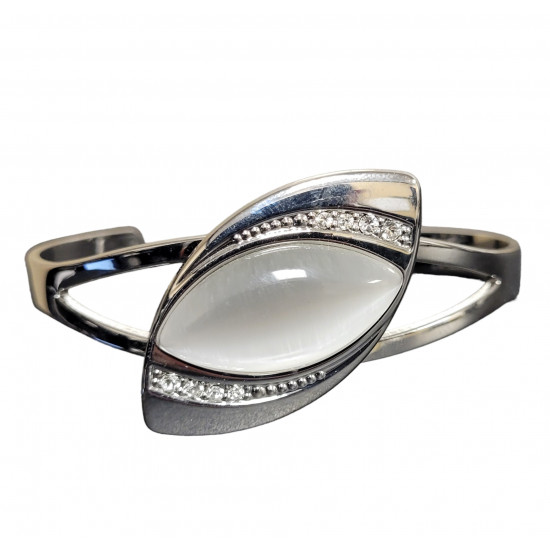 cat eye bracelet white