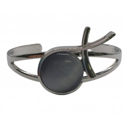 cat eye bracelet grey