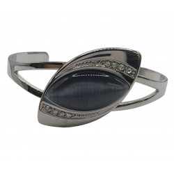 cat eye bracelet grey