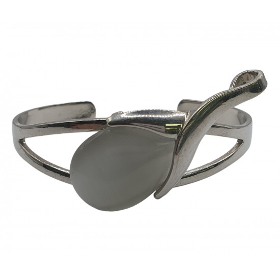 cat eye bracelet white