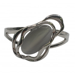 bracelet oeil de chat blanc