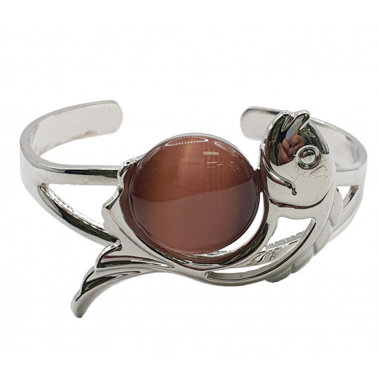 cat eye bracelet brown