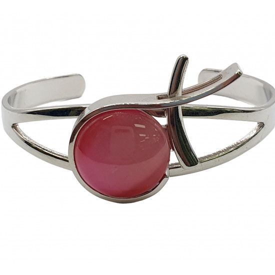 cat eye bracelet pink