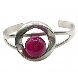 cat eye bracelet fuchsia