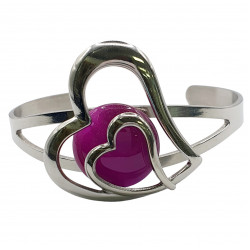 cat eye bracelet fuchsia