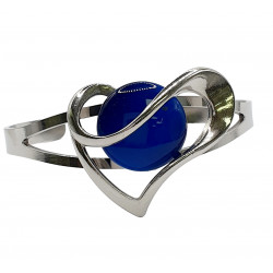 bracelet oeil de chat bleu