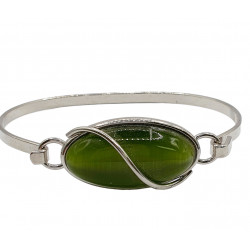 cat eye bracelet green