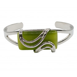 cat eye bracelet green
