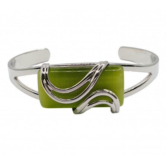 cat eye bracelet green