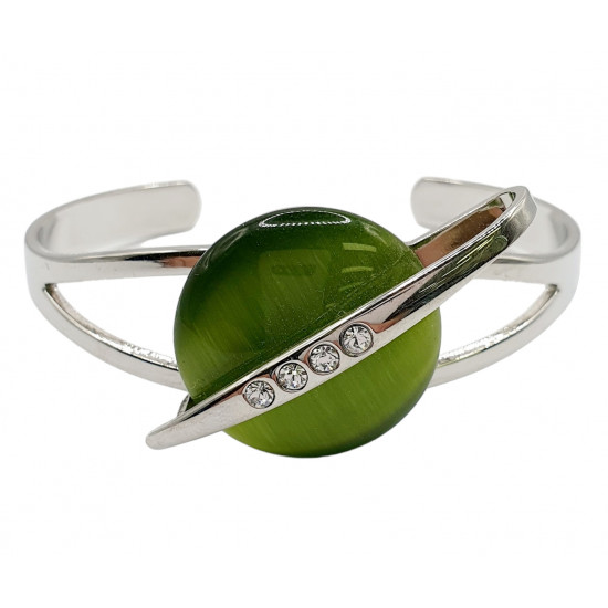 cat eye bracelet green