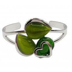 cat eye bracelet green