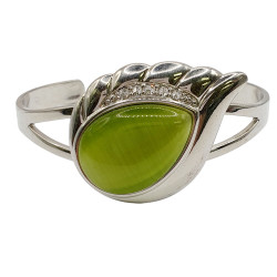 cat eye bracelet green