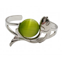 cat eye bracelet green
