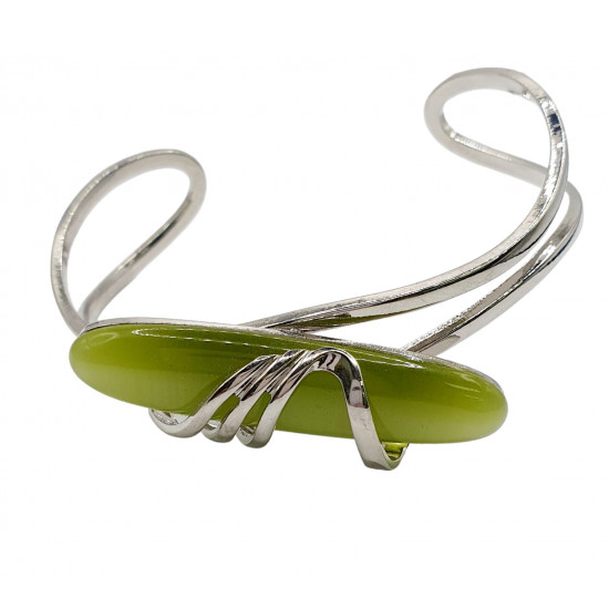 cat eye bracelet green