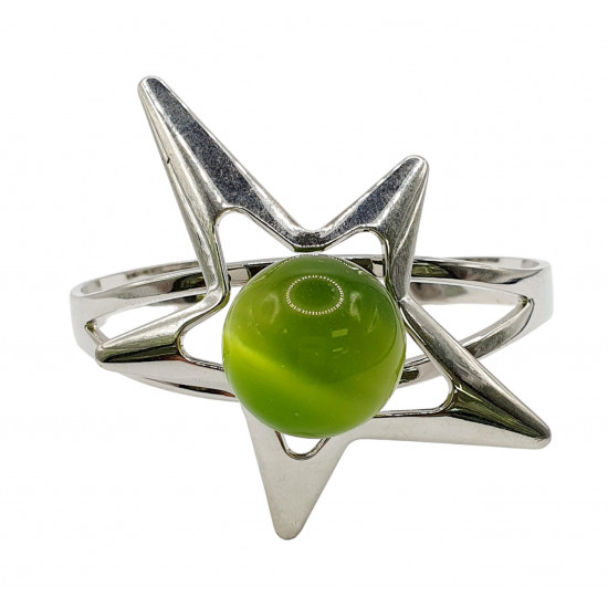 cat eye bracelet green
