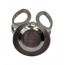 bague oeil de chat violet
