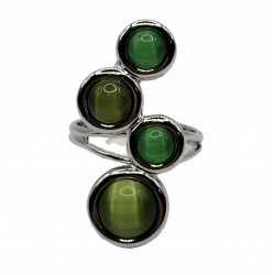 ring cat eyes green