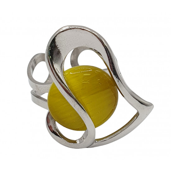 ring cat eyes yellow