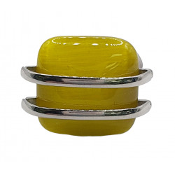 bague oeil de chat jaune