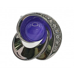 bague oeil de chat violet