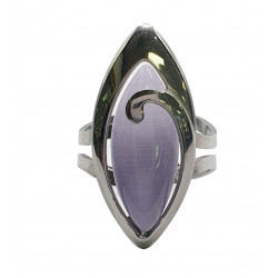 bague oeil de chat violet