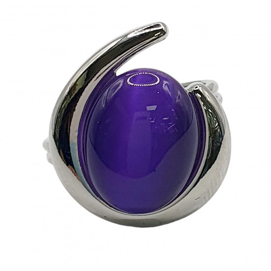 ring cat eyes purple