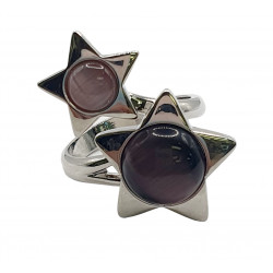 bague oeil de chat violet