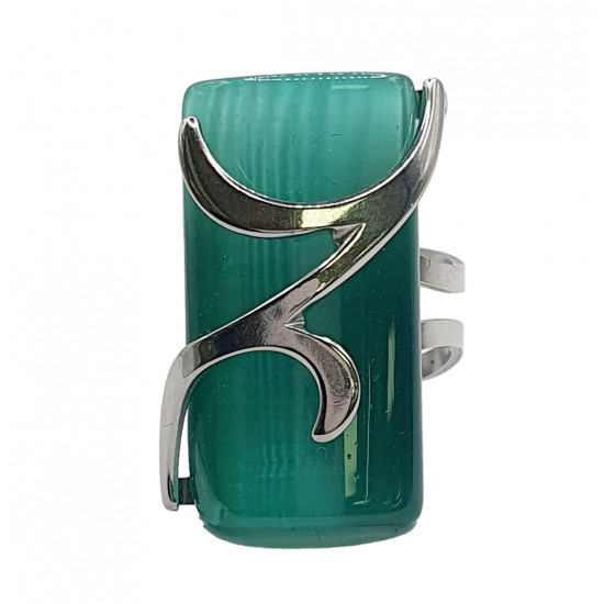 ring cat eyes green
