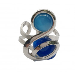 ring cat eyes blue