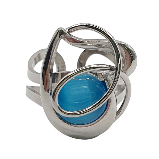 ring cat eyes blue