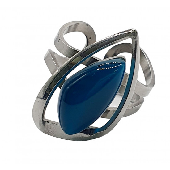ring cat eyes blue