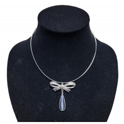 necklace cats eye gray