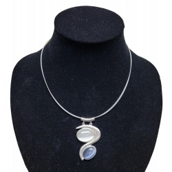 necklace cats eye gray