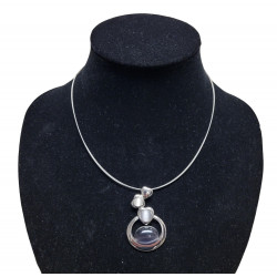 necklace cats eye gray