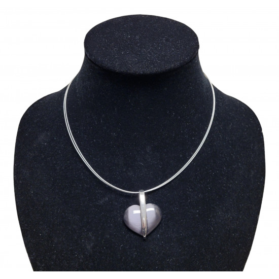 necklace cats eye gray