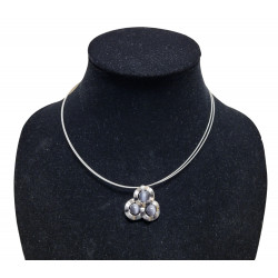 necklace cats eye gray