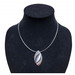 necklace cats eye gray