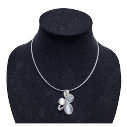 necklace cats eye gray