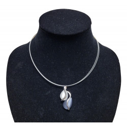 necklace cats eye gray