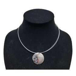 necklace cats eye gray