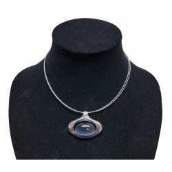necklace cats eye gray