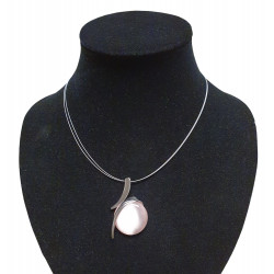 necklace cats eye pink