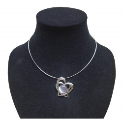 necklace cats eye gray