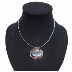 necklace cats eye gray