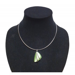 necklace cats eye green