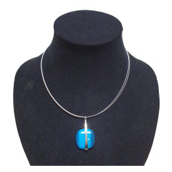 necklace cats eye green