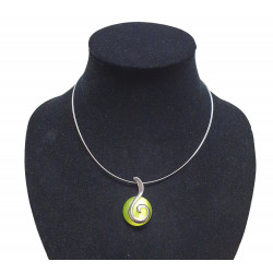 necklace cats eye green