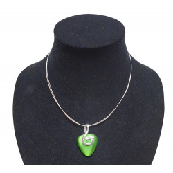 necklace cats eye green